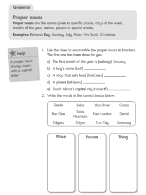 Grade 4 - Nouns - Oxford University Press Southern Africa