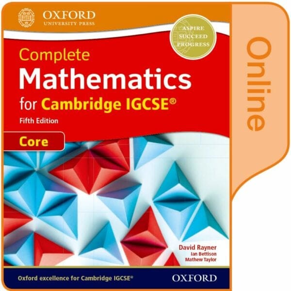 Complete Maths  Cambridge IGCSE Core Online Stud BK 5E