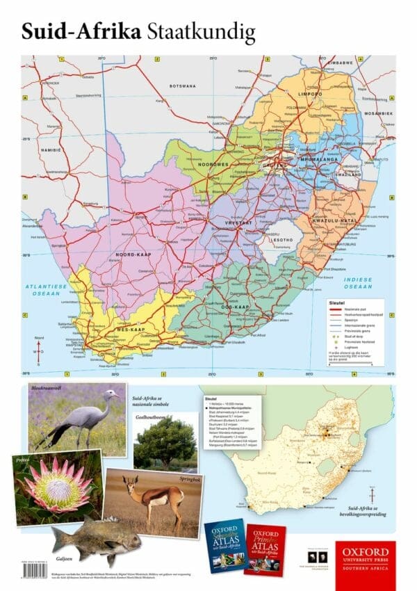 Oxford Muurkaart: Suid-Afrika Polities